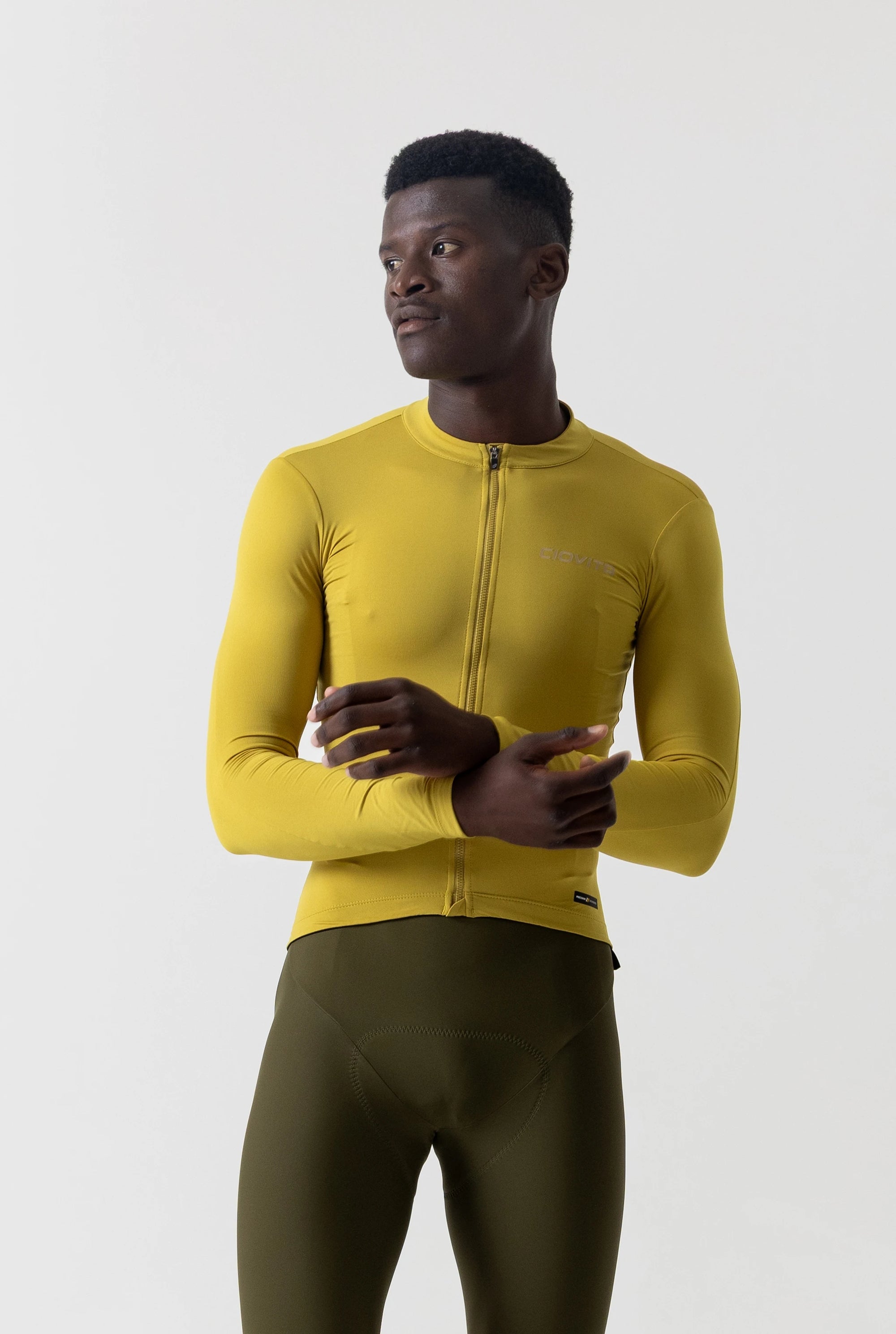 Men's Long Sleeve Thermal Jersey (Pear)