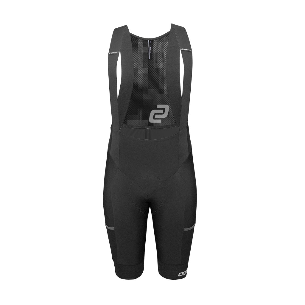 Men's Cargo Bib Shorts (Black)